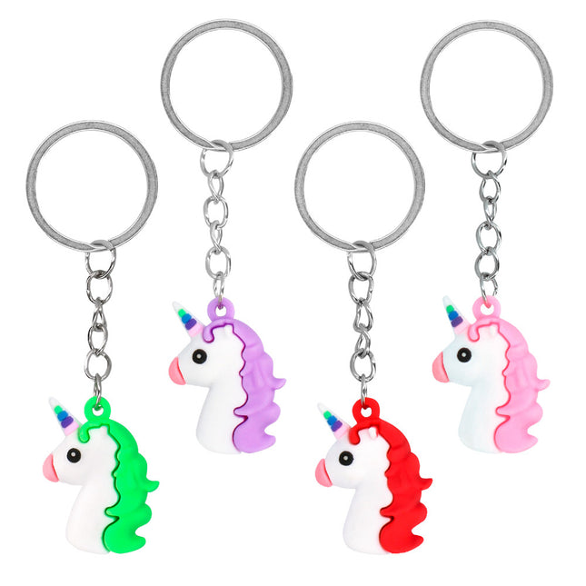 Einhorn Share Gifts Schlüsselanhänger 3cm 4Stück