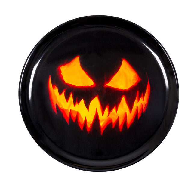 Halloween Tablett Gruseliger Kürbis 34,5cm