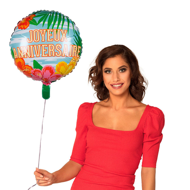 Joyeux Anniversaire Helium Ballon Hawaii Leer 45cm