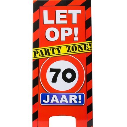 Warnschild 70 Jahre 62,5cm