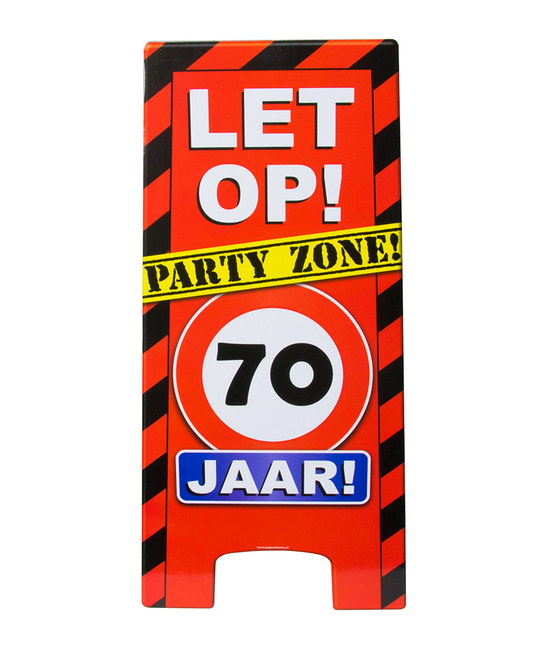 Warnschild 70 Jahre 62,5cm