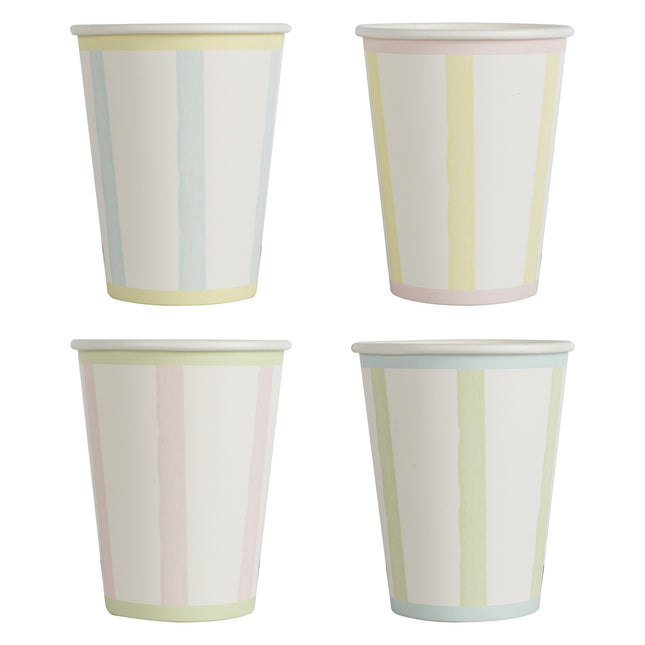 Bunte Becher Pastell 11cm 8Stk