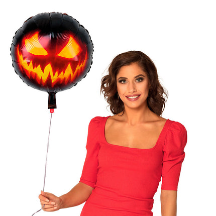 Halloween Helium Ballon Creepy Pumpkin Empty 45cm