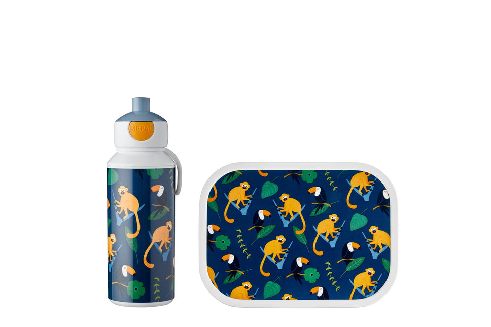 Lunch-Set Campus Trinkflasche+Lunchbox Dschungel