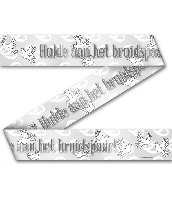 Absperrband Hommage an das Hochzeitspaar 12m