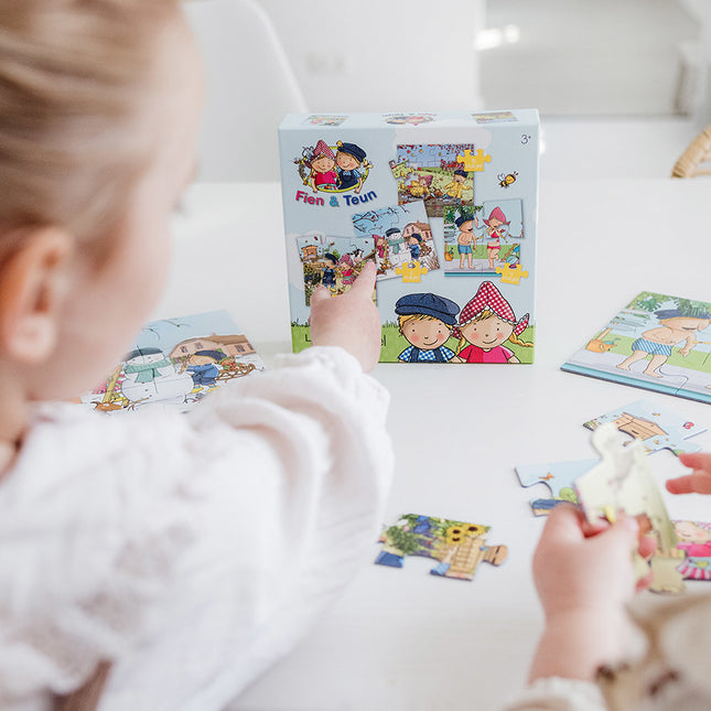 Fien & Teun 4-in-1 Puzzle