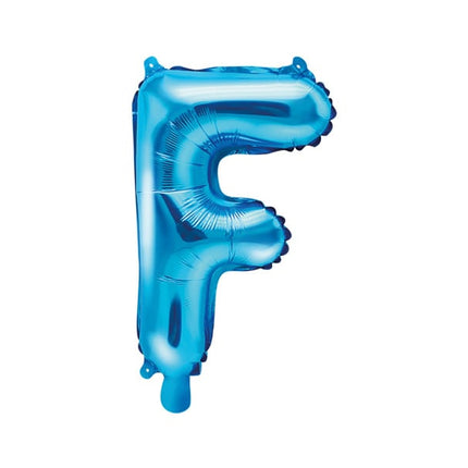 Folienballon Buchstabe F Blau Leer 35cm