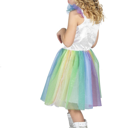 Einhorn Kleid Regenbogen Mädchen