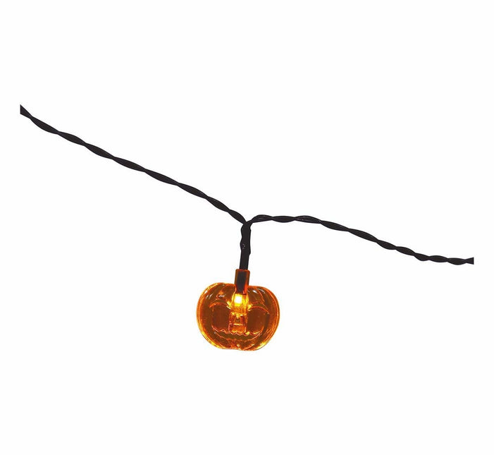 Halloween Lichtgirlande LED Kürbisse 1,55m