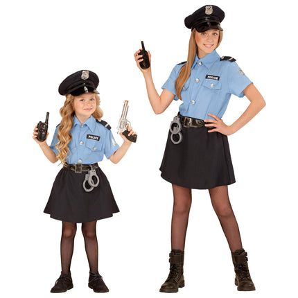 Polizei Anzug Girl 4 Stück