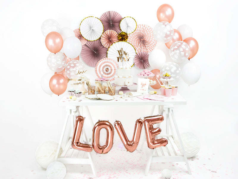 Folienballon Buchstabe L Rose Gold Leer 35cm