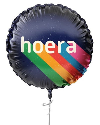 Hooray Helium Ballon Regenbogen Leer 45cm