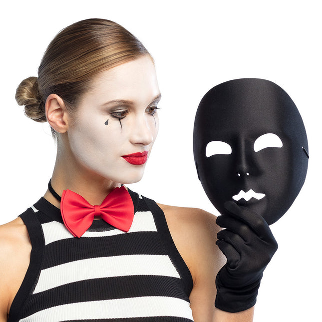 Schwarze Maske Pantomime