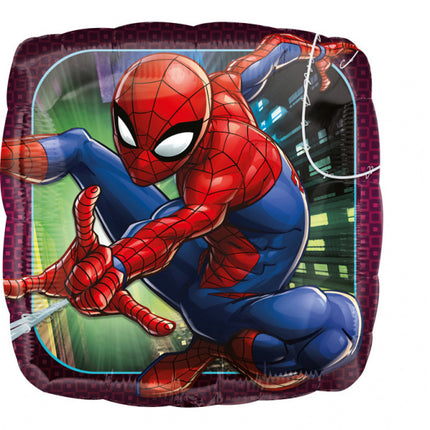 Spiderman Helium Ballon Quadratisch 43cm Leer