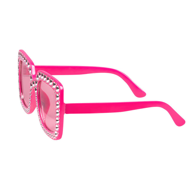 Partybrille Rosa Glitzer