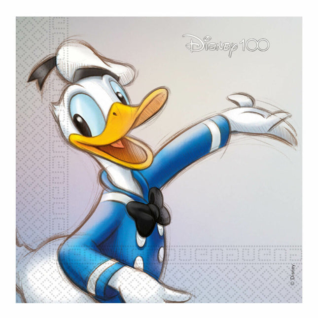 Servietten Donald Duck 2 Lagen 33cm 20 Stk.