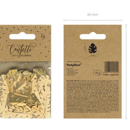 Konfetti-Blatt Gold