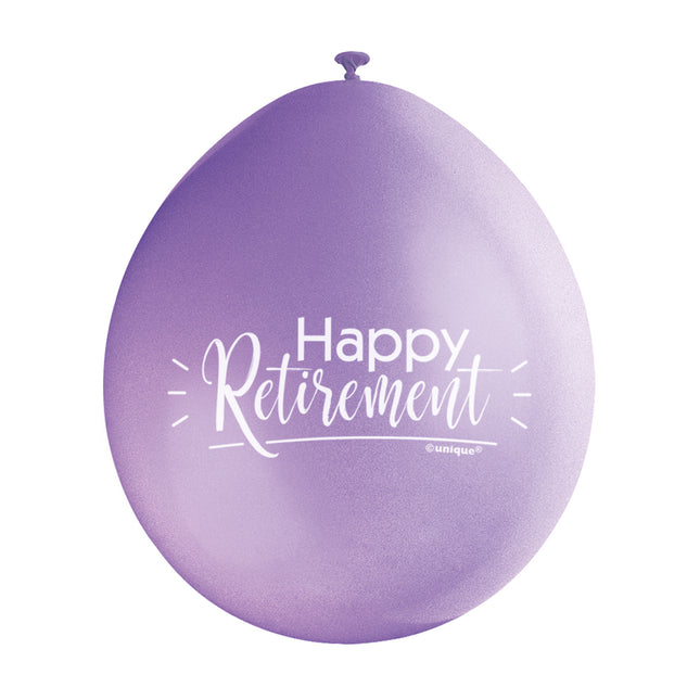 Ballons Happy Retirement 28cm 10Stk