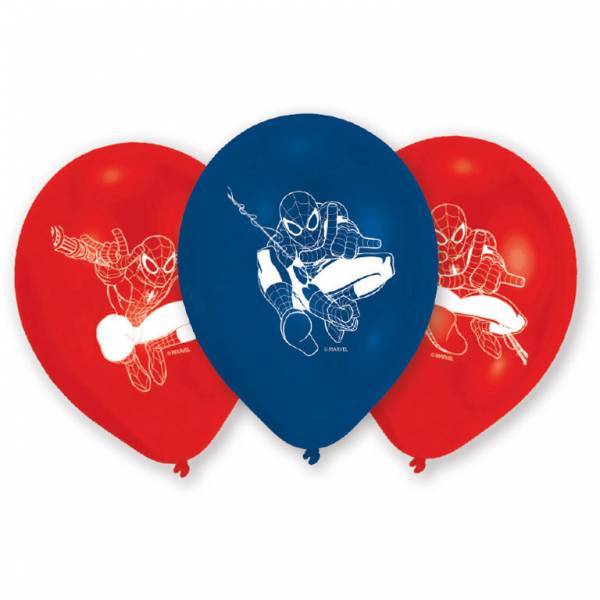 Spiderman Ballons 23cm 6Stk