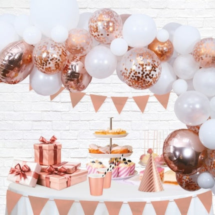 Ballonbogen Selbstgemachtes Set Rose Gold 4m