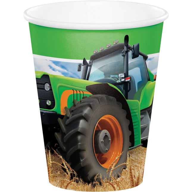 Becher Traktor 256ml 8Stk