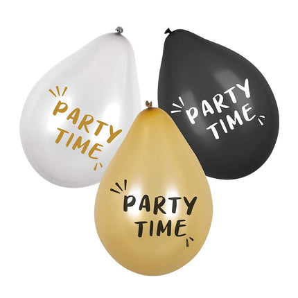 Ballons Party Time Doppelseitig 25cm