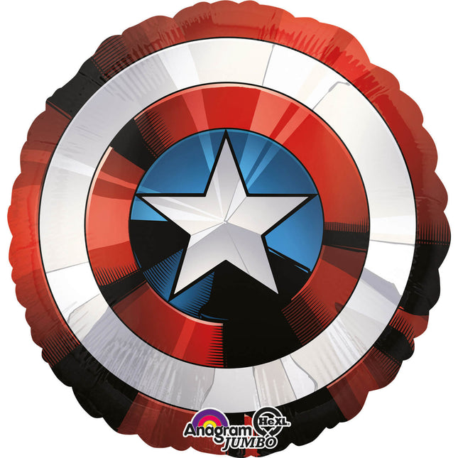 Captain America Schild Helium Ballon 71cm leer