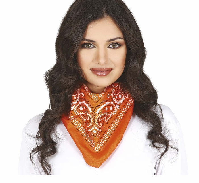 Orangefarbenes Halstuch Bandana