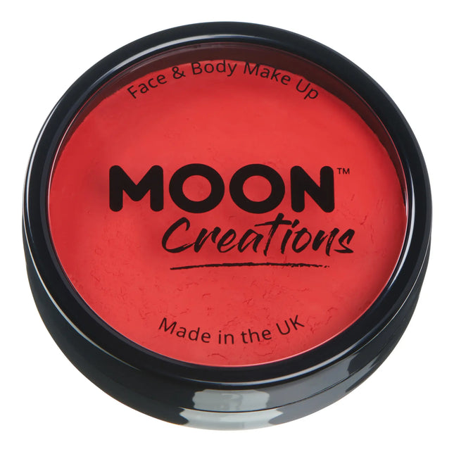 Moon Creations Pro Face Paint Cake Pots Hellrot 36g