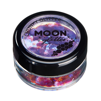 Moon Glitter Iridescent Chunky Glitter Violett 3g