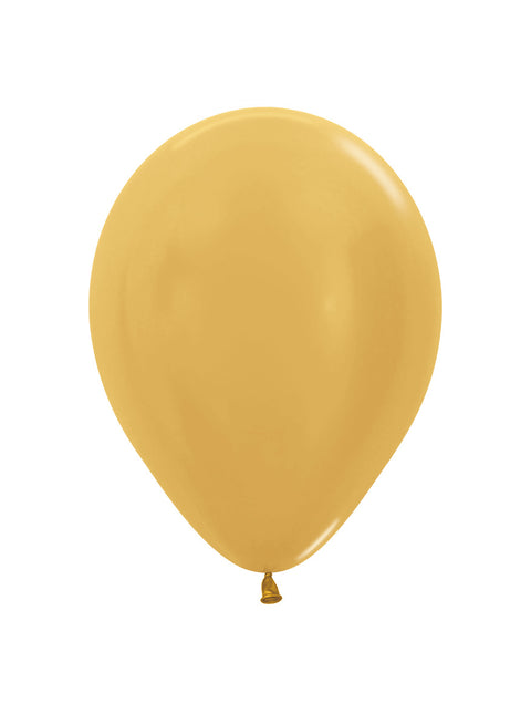 Ballons Metallic Gold 23cm 50Stk