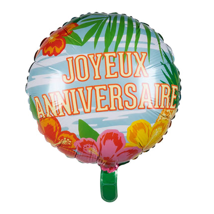 Joyeux Anniversaire Helium Ballon Hawaii Leer 45cm