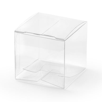 Geschenkboxen Würfel Transparent 5cm 10Stück