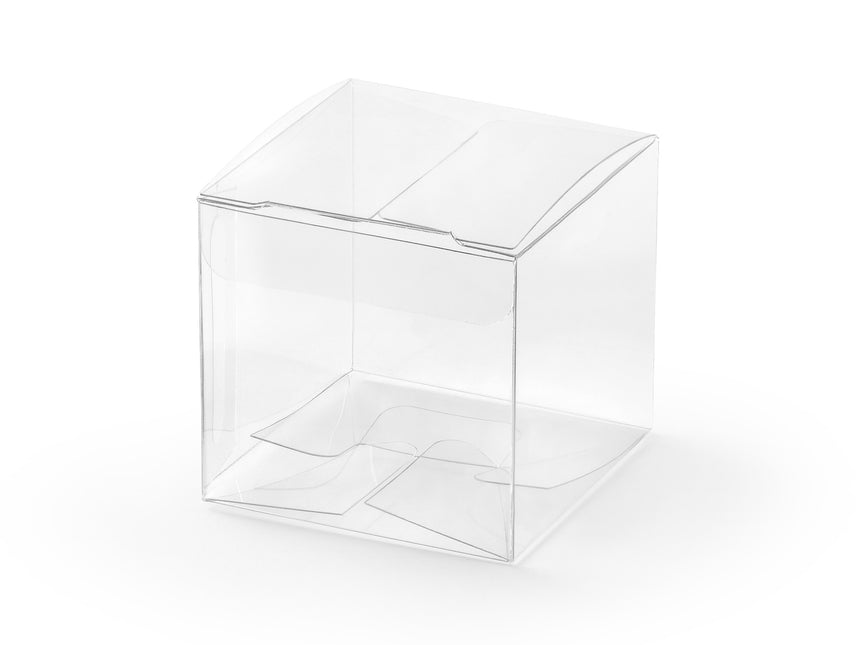 Geschenkboxen Würfel Transparent 5cm 10Stück