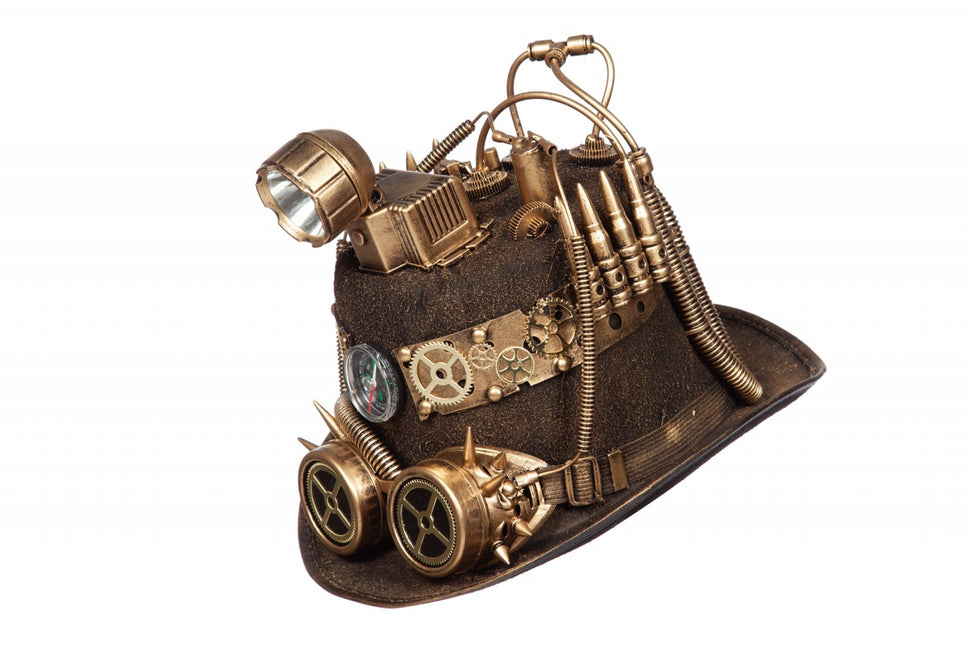 Hut Steampunk mit Minenlampe