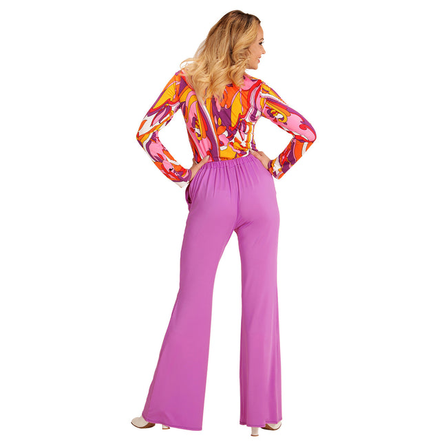 Disco 70S Hose Lila Damen