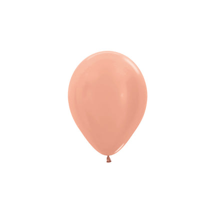 Ballons Metallic Rose Gold 12cm 50Stk