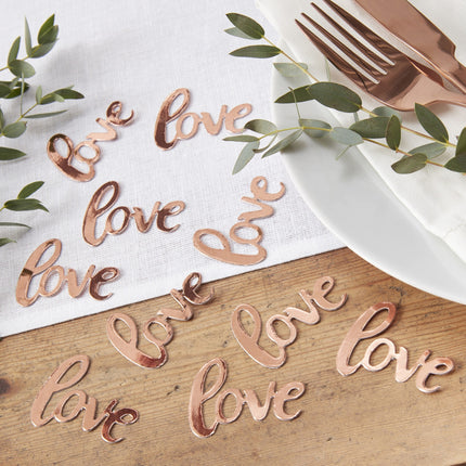 Rose Gold Konfetti Liebe 14g