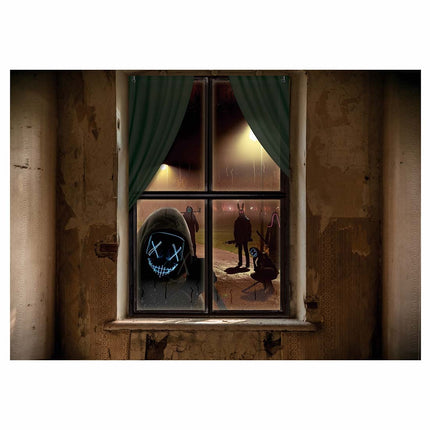 Halloween Fensterdekoration Horror Masken