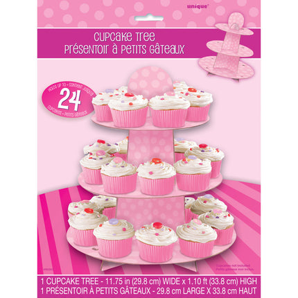 Cupcake Etagere Dots Rosa 34cm