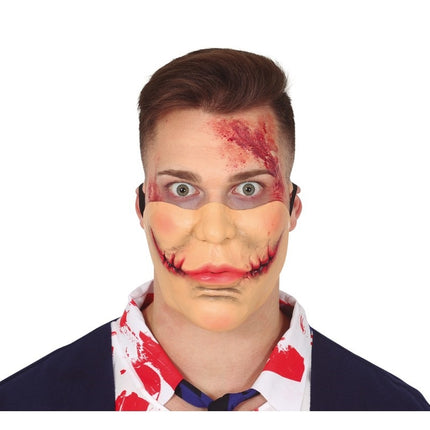 Halloween Halbmaske Horror-Mund