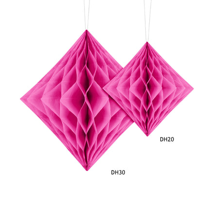 Honigwabe Diamant Fuchsia Quadrat 30cm