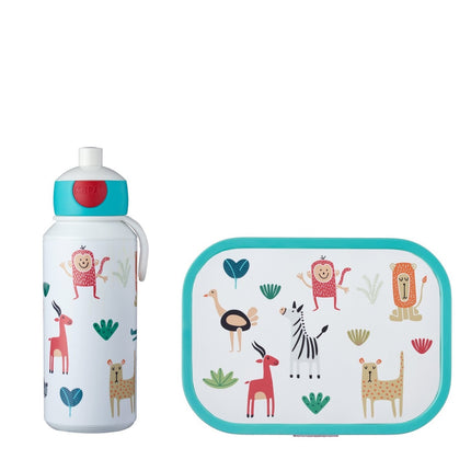 Lunch-Set Campus Trinkflasche+Lunchbox Animal Friends