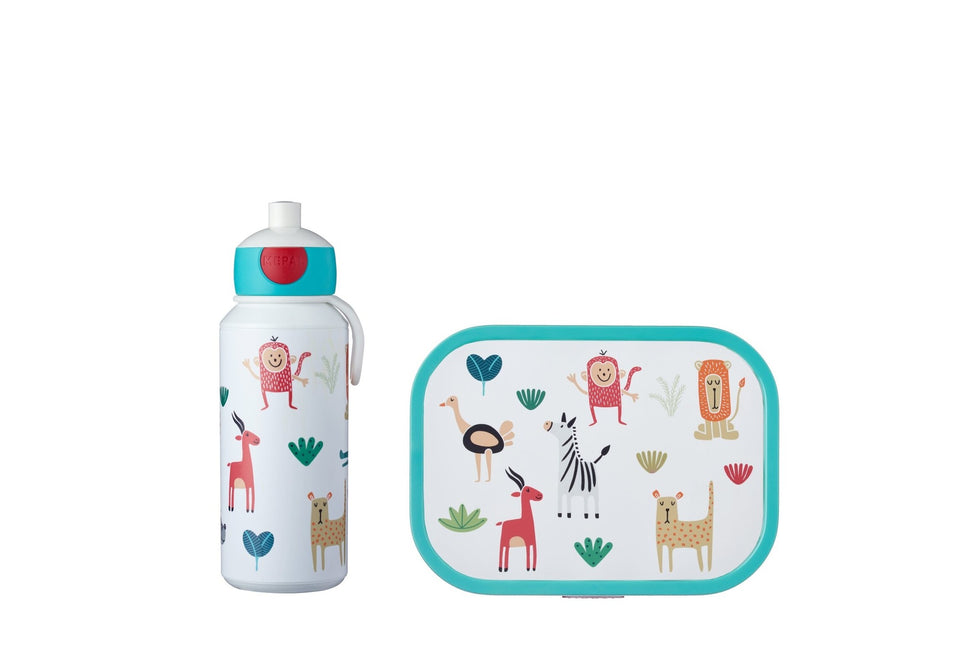 Lunch-Set Campus Trinkflasche+Lunchbox Animal Friends