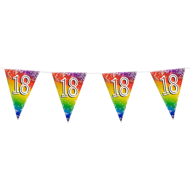 Regenbogengirlande 18 Jahre 6m