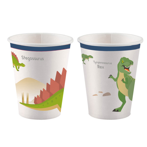 Dinosaurier Becher Pappe 200ml 8St.