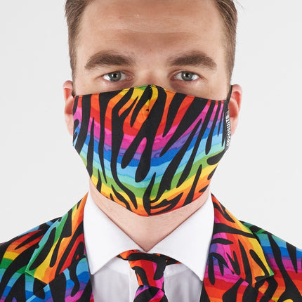 Wiederverwendbare Regenbogen-Gesichtsmaske