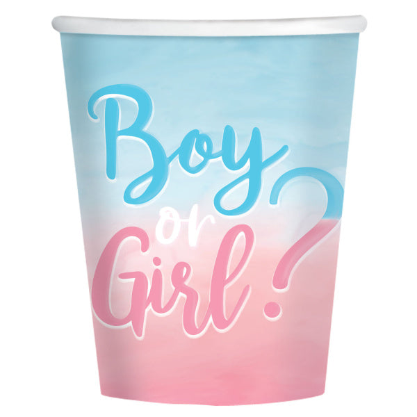 Gender Reveal Becher 250ml 8 Stk.