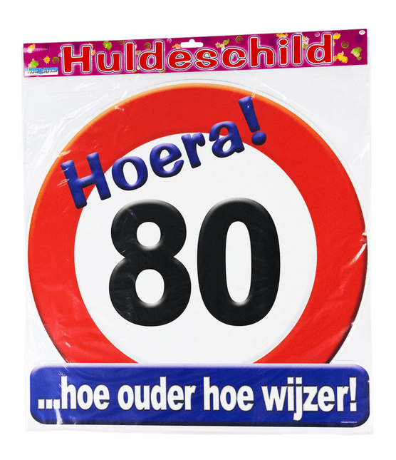 Türschild 80 Jahre Verkehrsschild 50cm