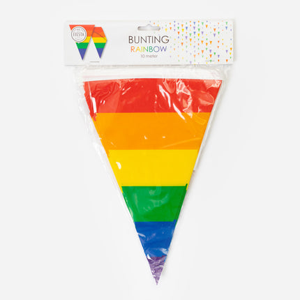 Regenbogen Flaggenleine 10m